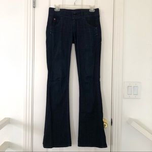 Hudson Designer Dark Bootleg Jeans Size 25